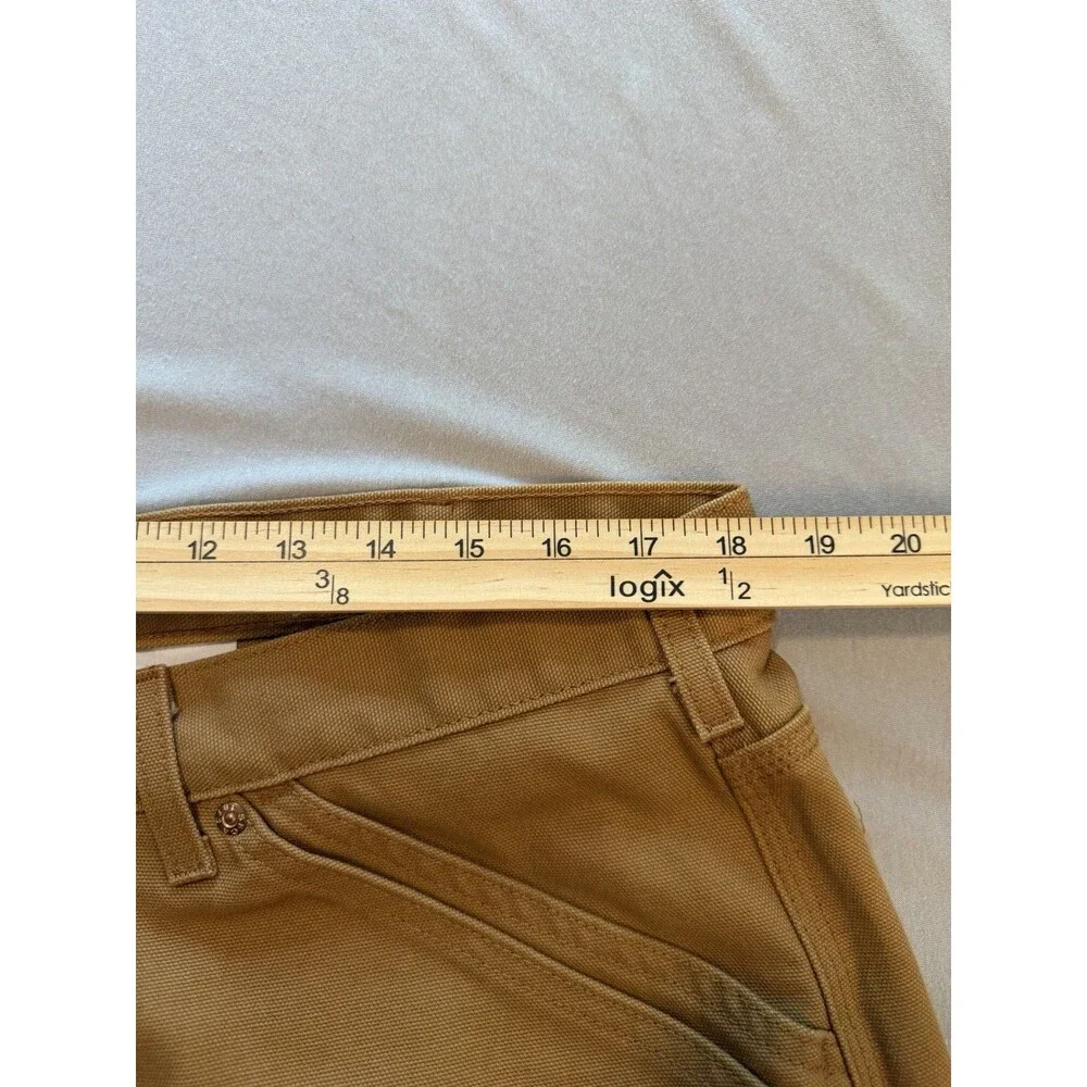 Levi's Pants Mens 38x33 Brown Carpenter Slim Taper Canvas Stretch Workwear